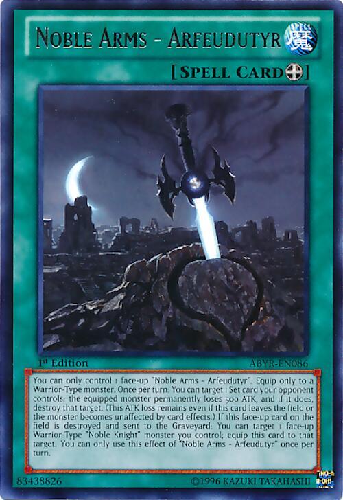 Noble Arms - Arfeudutyr ABYR-EN086 card from Abyss Rising