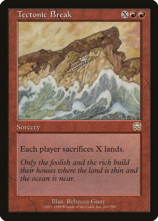 Tectonic Break 216 card from Mercadian Masques