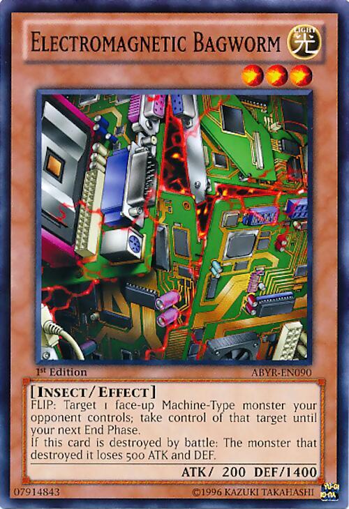 Electromagnetic Bagworm ABYR-EN090 card from Abyss Rising