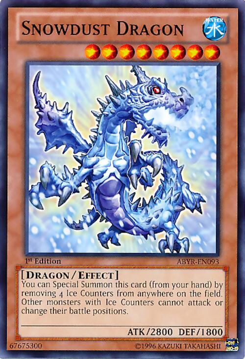 Snowdust Dragon ABYR-EN093 card from Abyss Rising