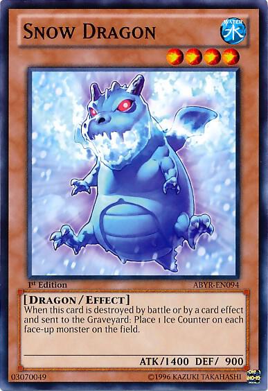 Snow Dragon ABYR-EN094 card from Abyss Rising