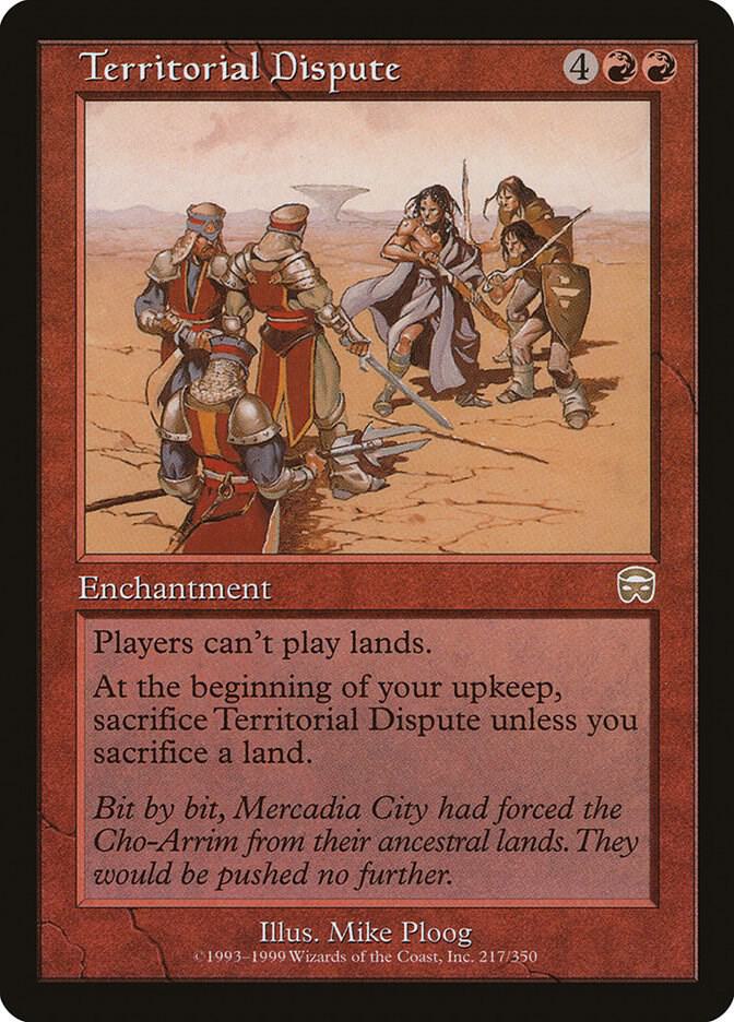 Territorial Dispute 217 card from Mercadian Masques