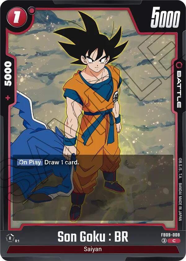 Son Goku : BR FB09-008 card from Dual Evolution