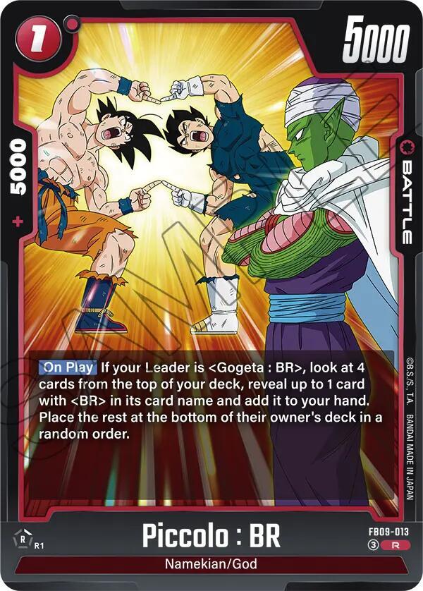 Piccolo : BR FB09-013 card from Dual Evolution