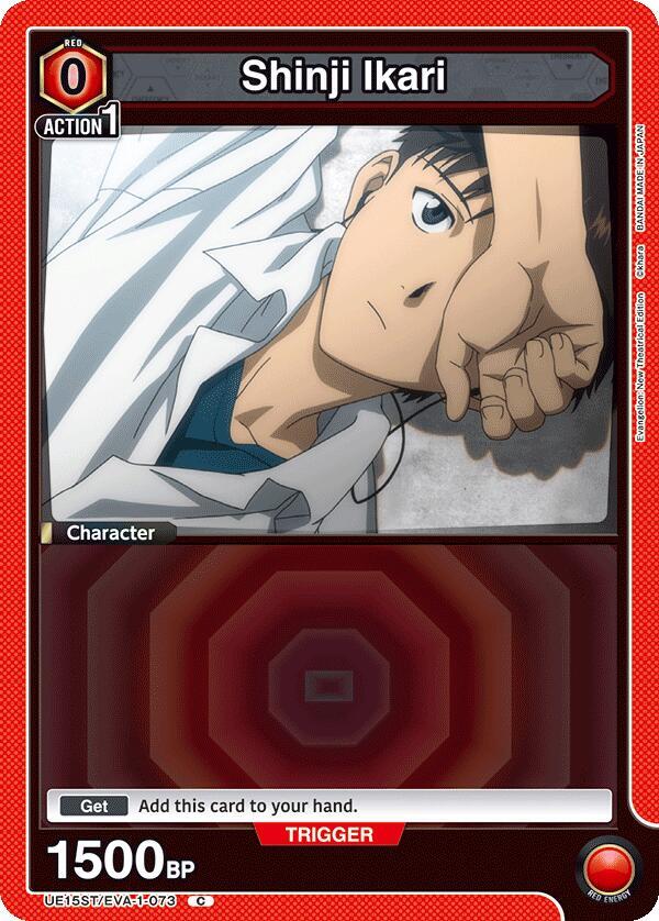 Shinji Ikari UE15ST/EVA-1-073 card from UE15ST: Evangelion: New Theatrical Edition Starter Deck