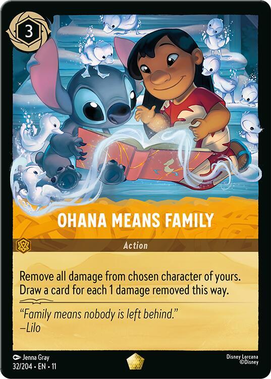 Ohana Means Family 32/204 card from Winterspell