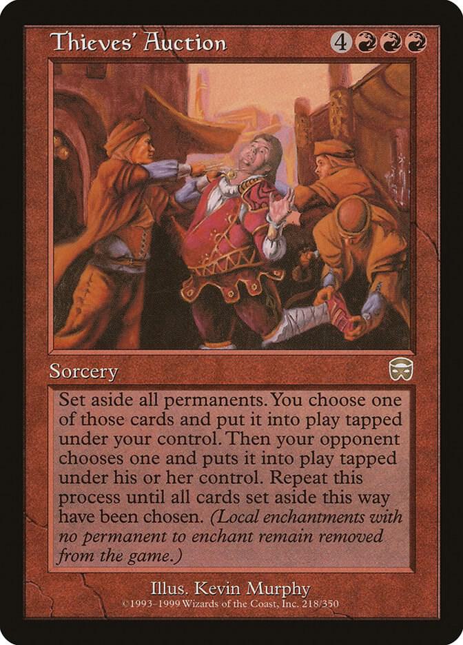 Thieves' Auction 218 card from Mercadian Masques