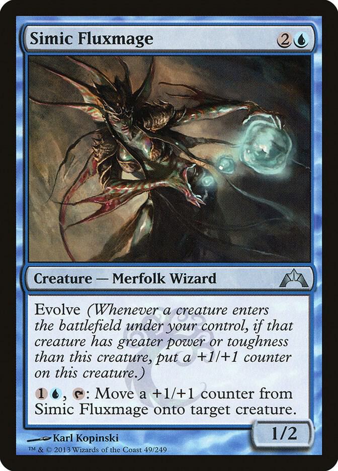 Simic Fluxmage 49 card from Gatecrash