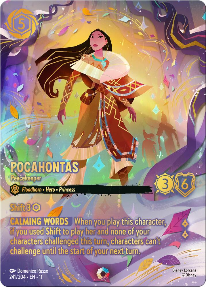 Pocahontas - Peacekeeper (Iconic) 241/204 card from Winterspell