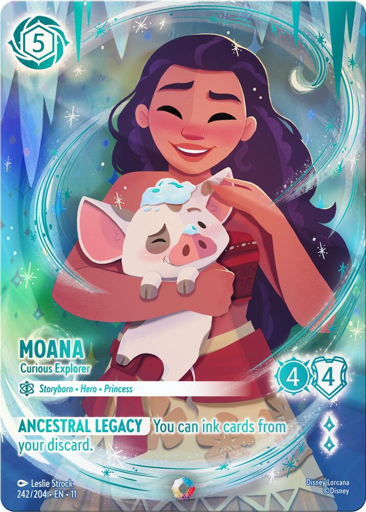 Moana - Curious Explorer (Iconic) 242/204 card from Winterspell