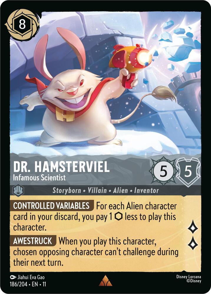 Dr. Hamsterviel - Infamous Scientist 186/204 card from Winterspell