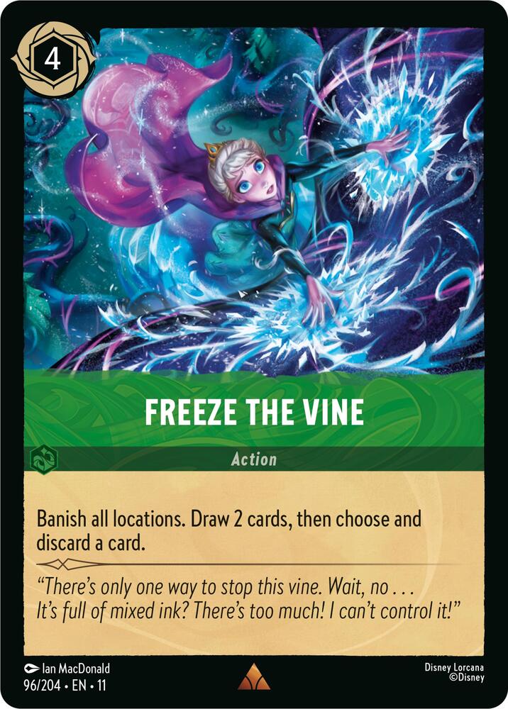 Freeze the Vine 96/204 card from Winterspell