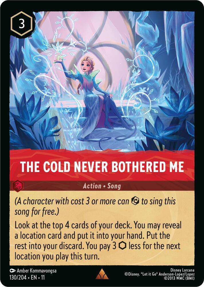 The Cold Never Bothered Me 130/204 card from Winterspell
