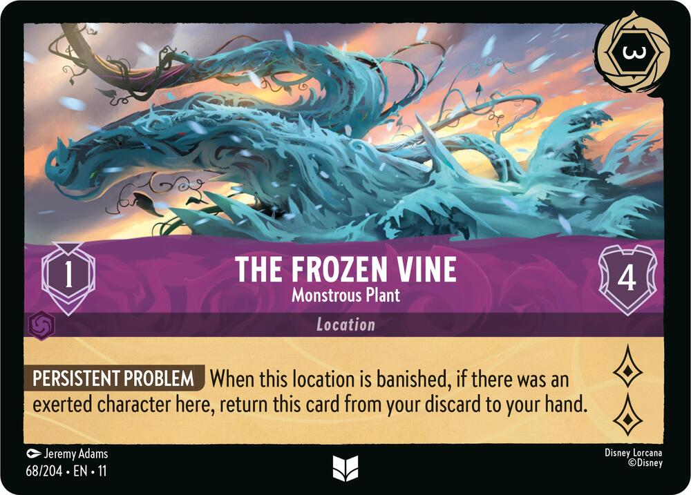 The Frozen Vine - Monstrous Plant 68/204 card from Winterspell