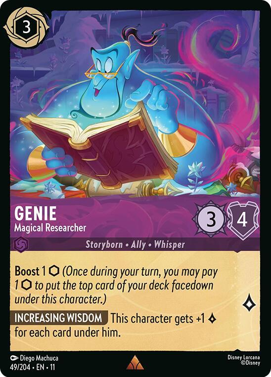 Genie - Magical Researcher 49/204 card from Winterspell
