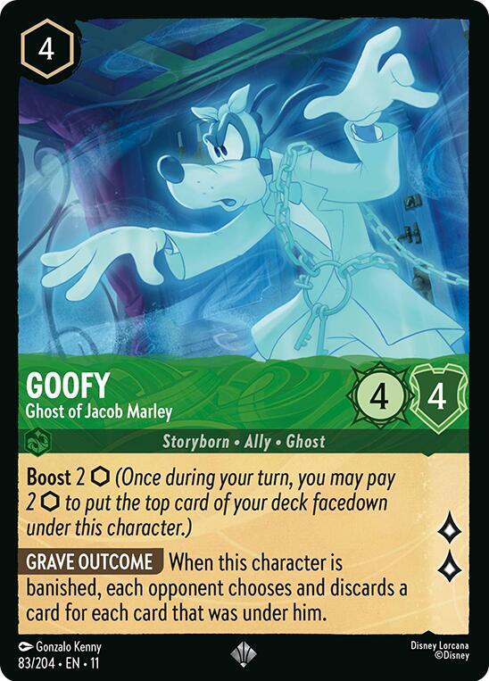 Goofy - Ghost of Jacob Marley 83/204 card from Winterspell