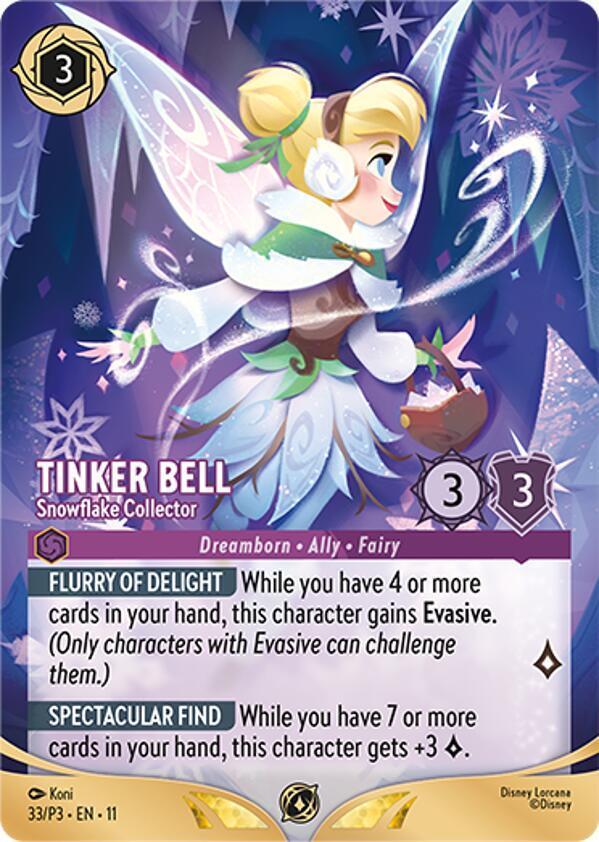Tinker Bell - Snowflake Collector (Store Championship Participant) 33 card from Disney Lorcana Promo Cards