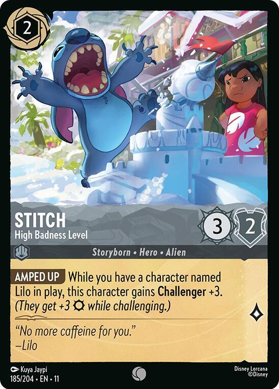 Stitch - High Badness Level 185/204 card from Winterspell