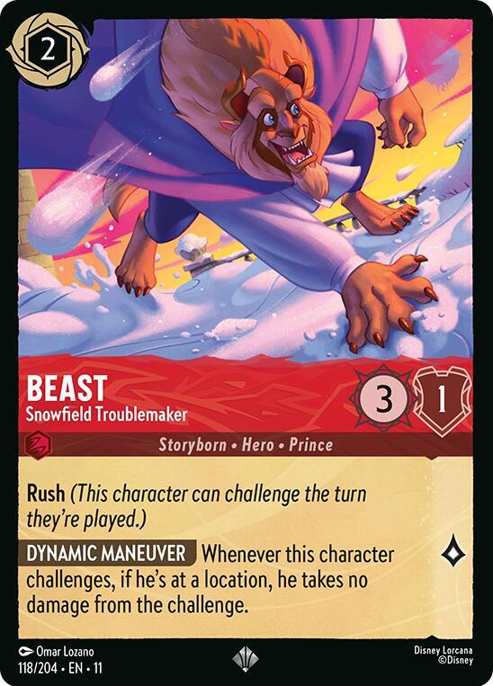Beast - Snowfield Troublemaker 118/204 card from Winterspell