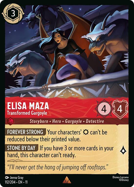 Elisa Maza - Transformed Gargoyle 112/204 card from Winterspell
