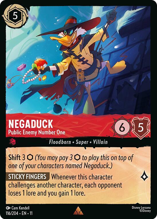 Negaduck - Public Enemy Number One 116/204 card from Winterspell