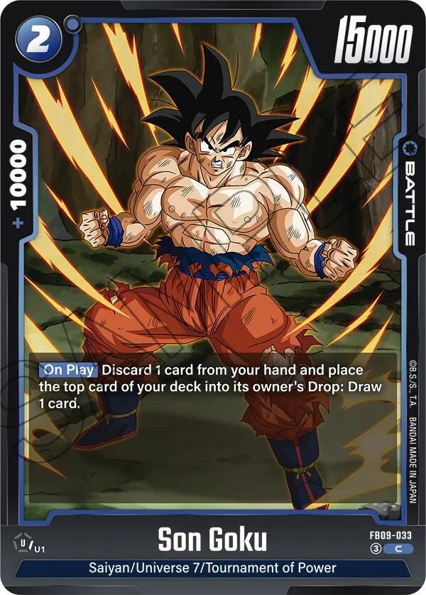 Son Goku FB09-033 card from Dual Evolution