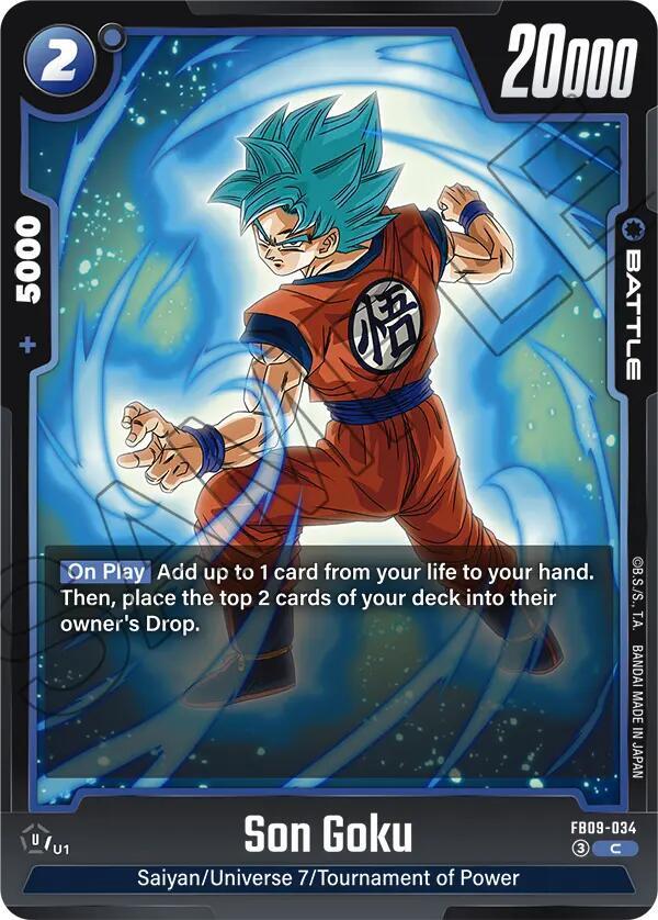 Son Goku FB09-034 card from Dual Evolution