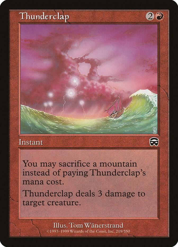 Thunderclap 219 card from Mercadian Masques