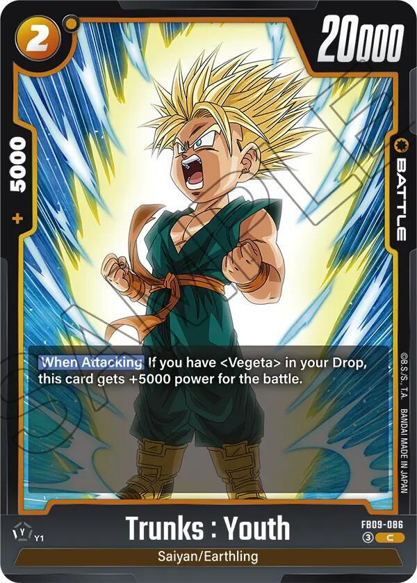 Trunks : Youth FB09-086 card from Dual Evolution
