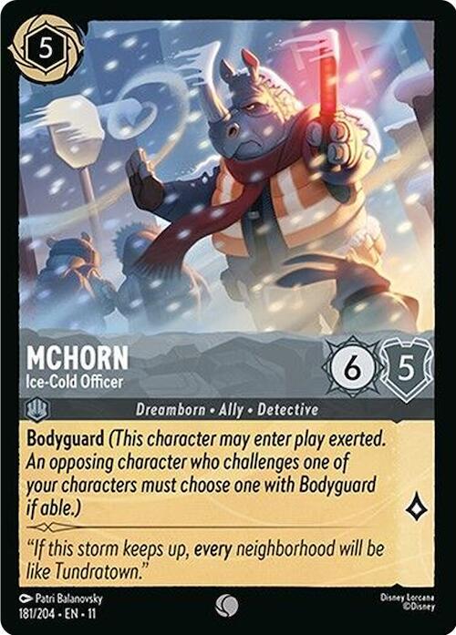 McHorn - Ice-Cold Officer 181/204 card from Winterspell