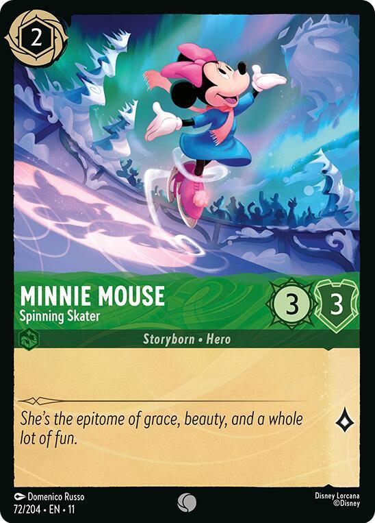 Minnie Mouse - Spinning Skater 72/204 card from Winterspell