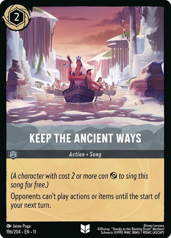 Keep the Ancient Ways 196/204 card from Winterspell