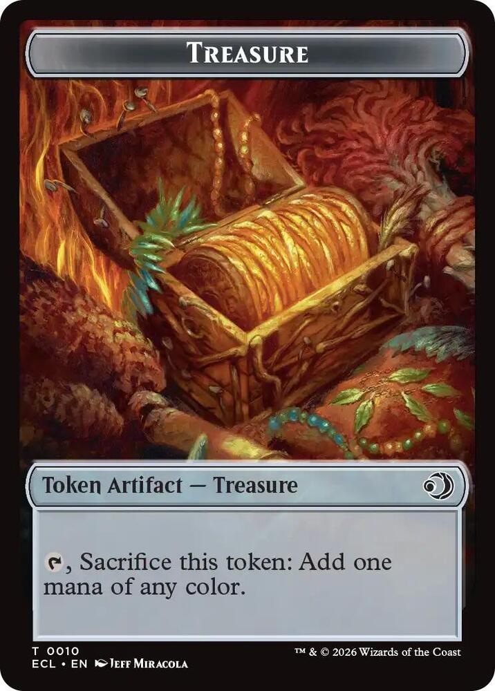 Treasure // Shapeshifter Double-Sided Token 10 // 1 card from Commander: Lorwyn Eclipsed