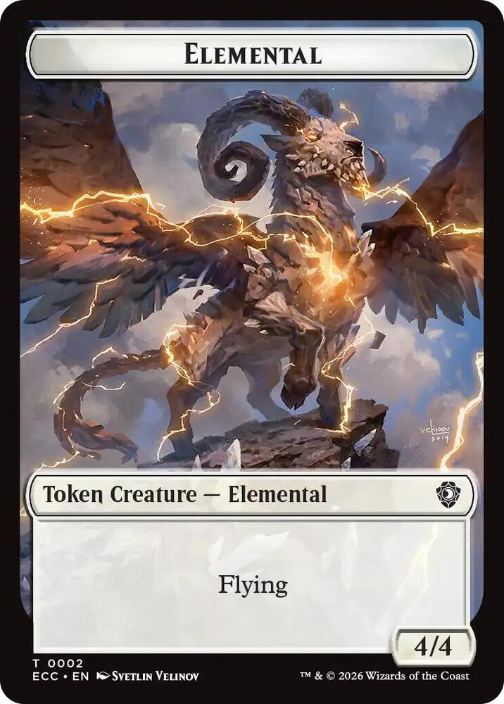 Elemental (0002) // Elemental Double-Sided Token 2 // 9 card from Commander: Lorwyn Eclipsed