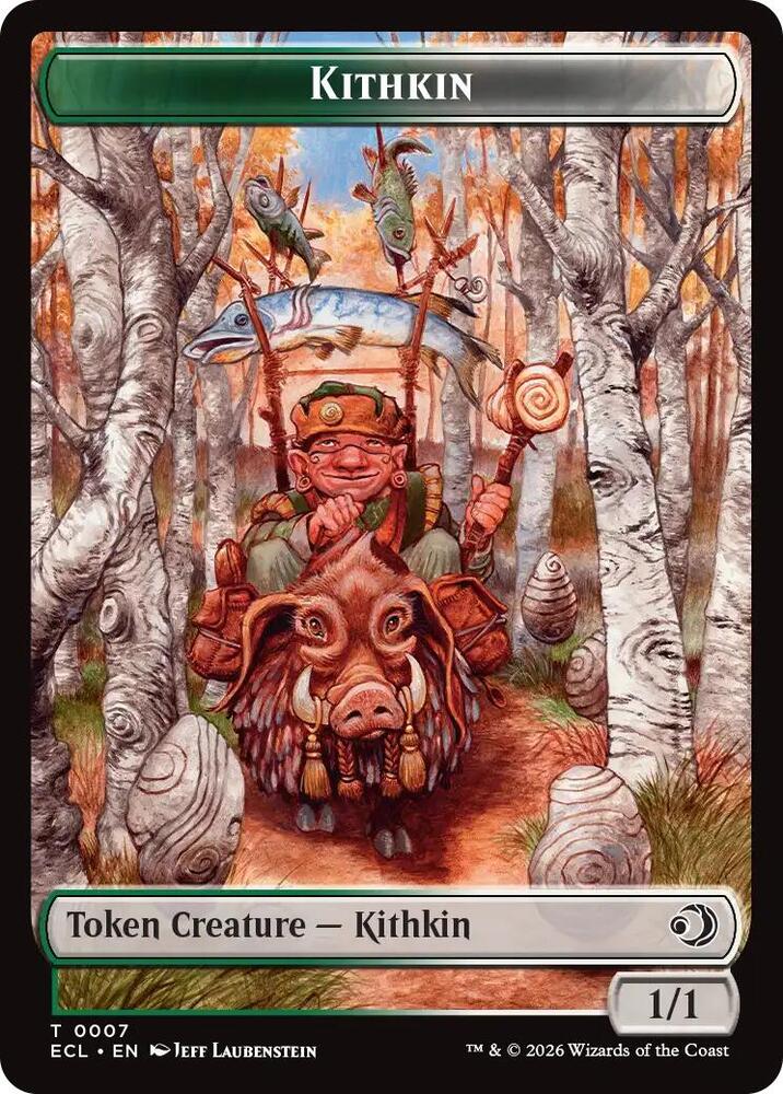 Kithkin // Treasure Double-Sided Token 7 // 10 card from Lorwyn Eclipsed