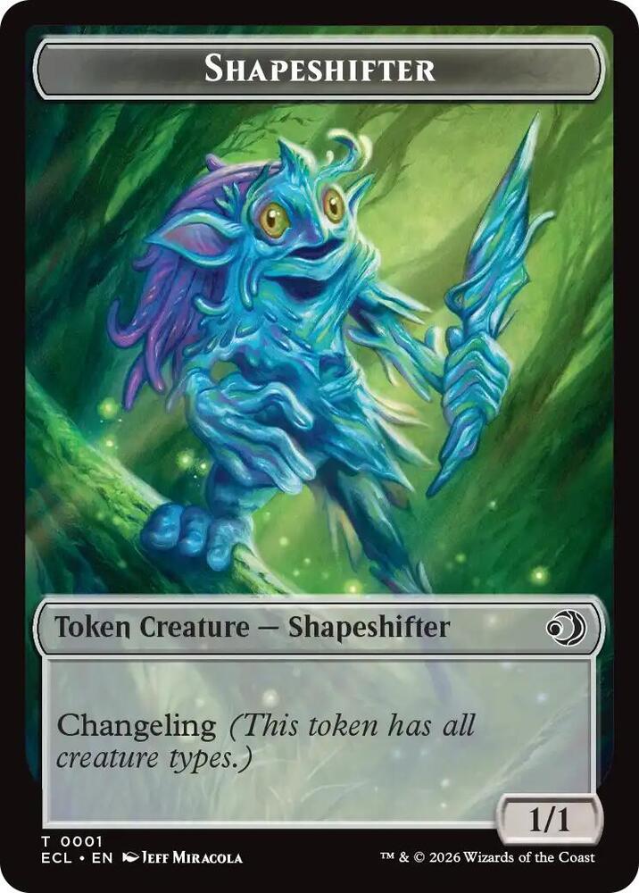 Shapeshifter // Merfolk Double-Sided Token 1 // 8 card from Lorwyn Eclipsed