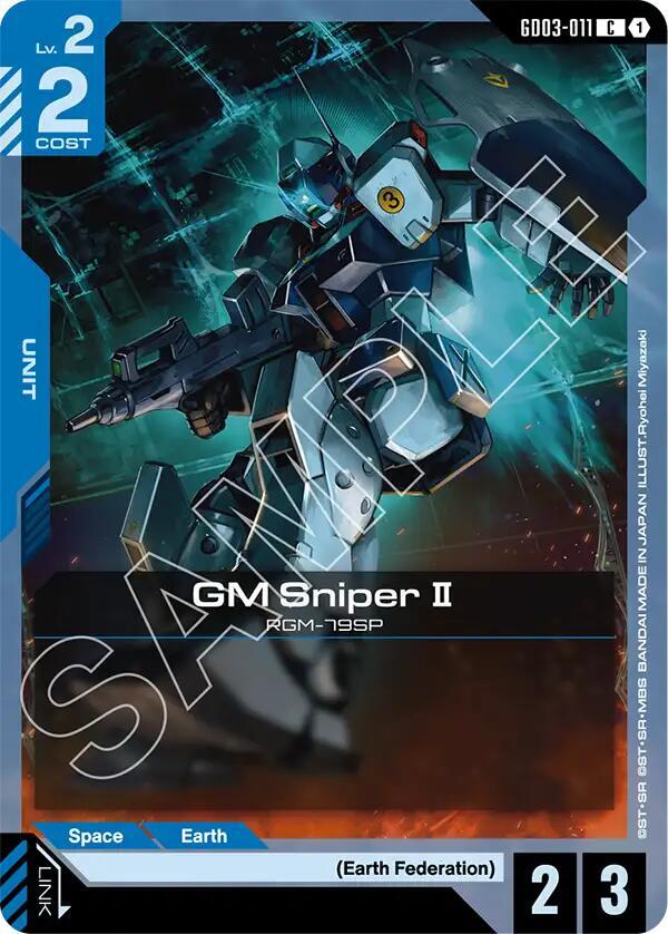 GM Sniper II GD03-011 card from Steel Requiem
