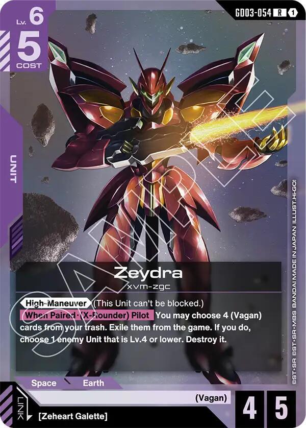 Zeydra GD03-054 card from Steel Requiem