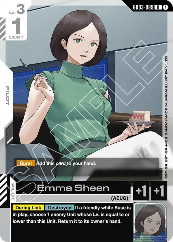 Emma Sheen GD03-099 card from Steel Requiem