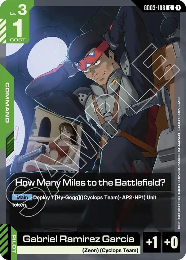 How Many Miles to the Battlefield? GD03-108 card from Steel Requiem