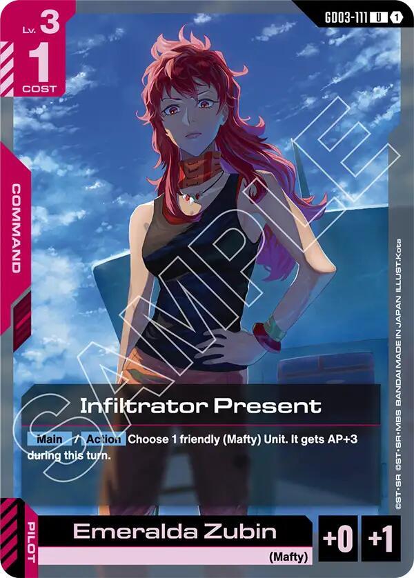 Infiltrator Present GD03-111 card from Steel Requiem