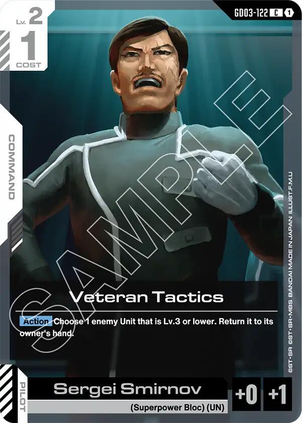Veteran Tactics GD03-122 card from Steel Requiem