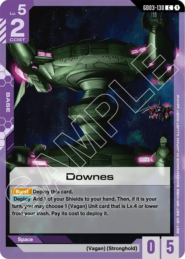 Downes GD03-130 card from Steel Requiem