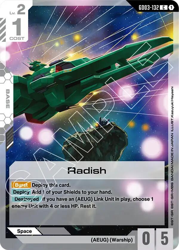 Radish GD03-132 card from Steel Requiem