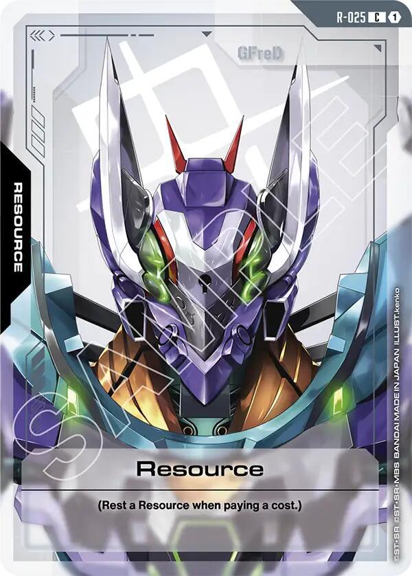 Resource R-025 card from Steel Requiem