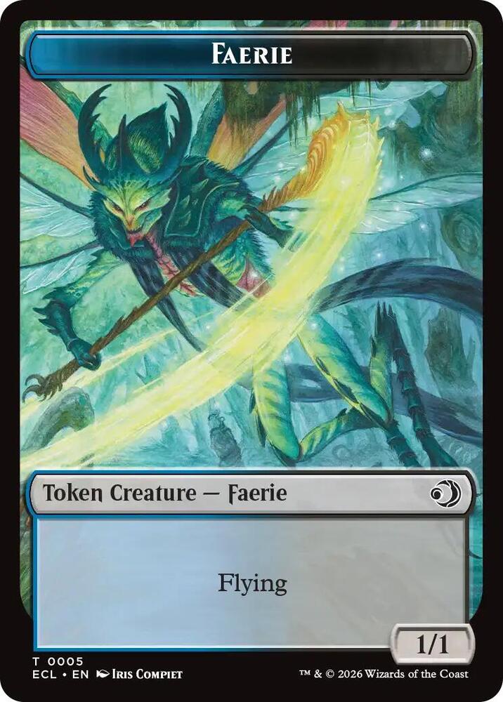 Faerie // Goblin Double-Sided Token 5 // 6 card from Lorwyn Eclipsed