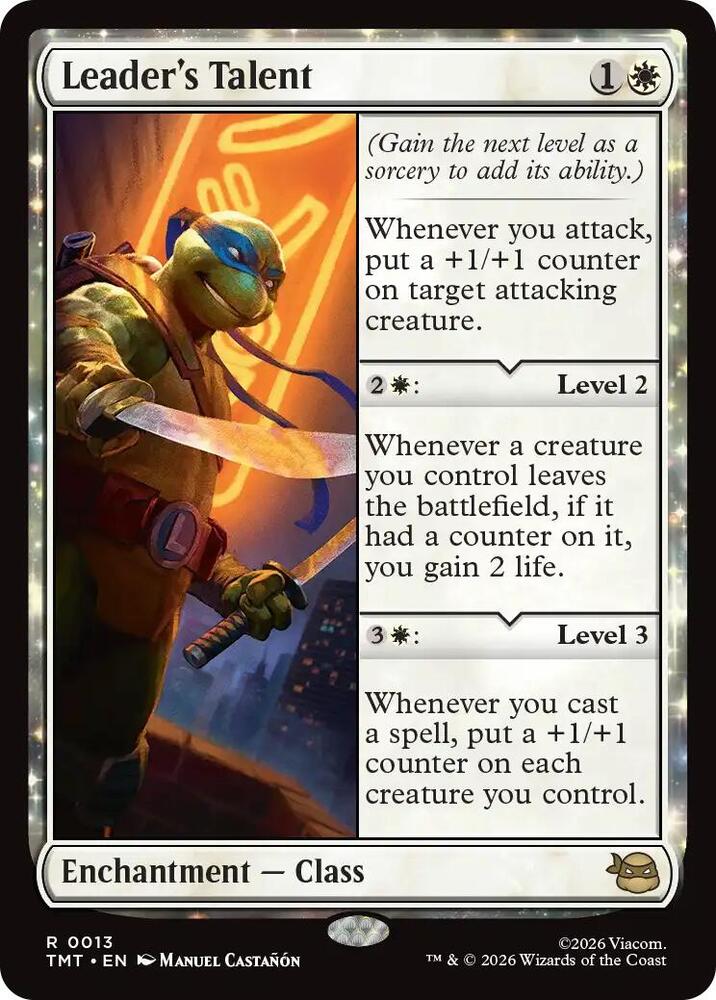 Leader's Talent 13 card from Teenage Mutant Ninja Turtles