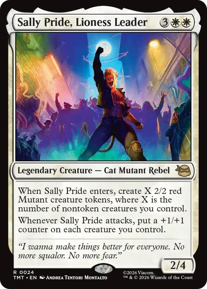 Sally Pride, Lioness Leader 24 card from Teenage Mutant Ninja Turtles