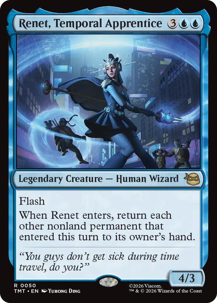 Renet, Temporal Apprentice 50 card from Teenage Mutant Ninja Turtles
