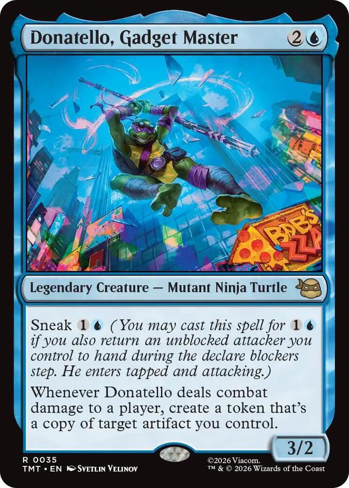 Donatello, Gadget Master 35 card from Teenage Mutant Ninja Turtles